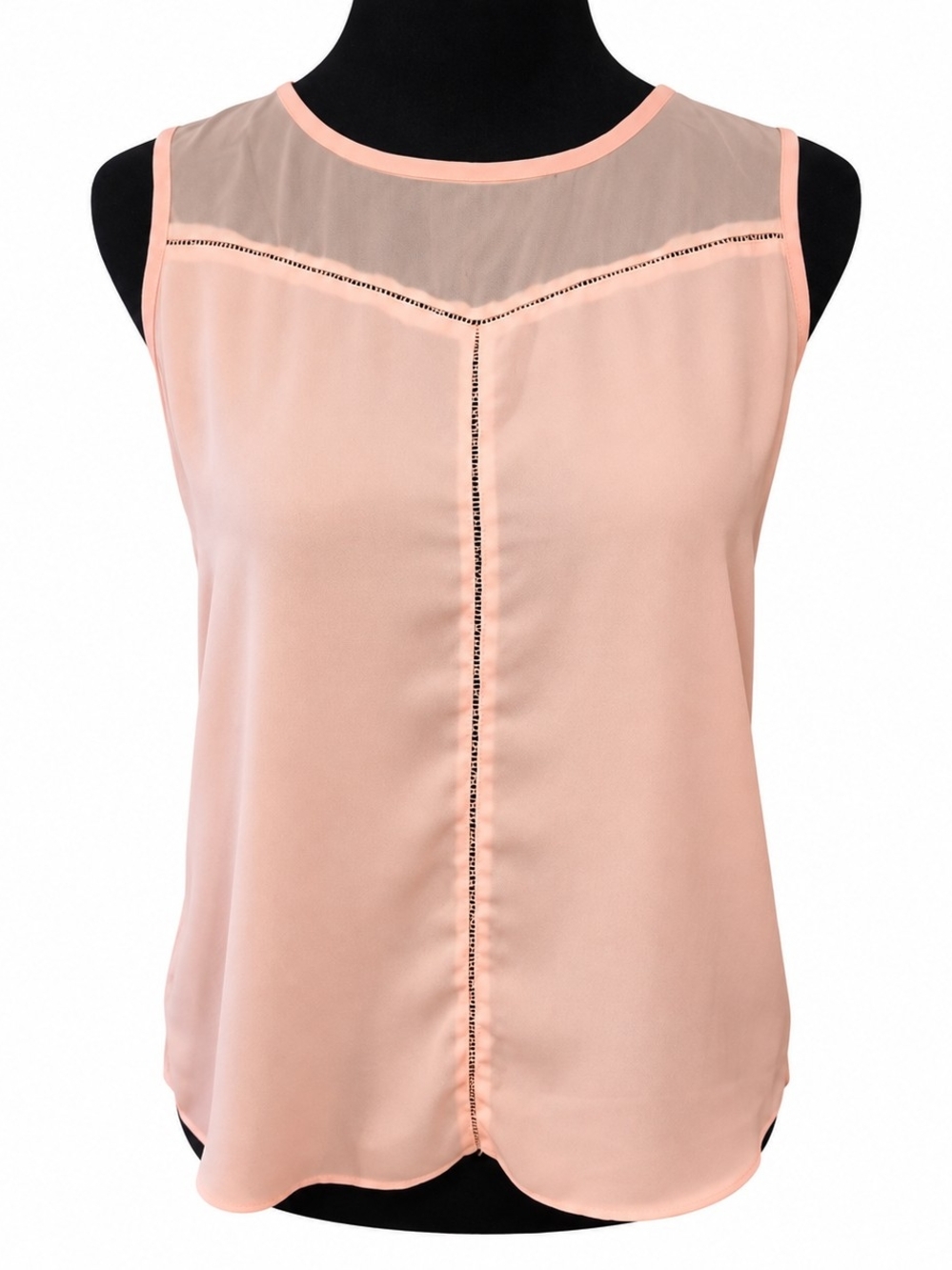 a.n.a A New Approach Sheer Yoke Blouse – XS